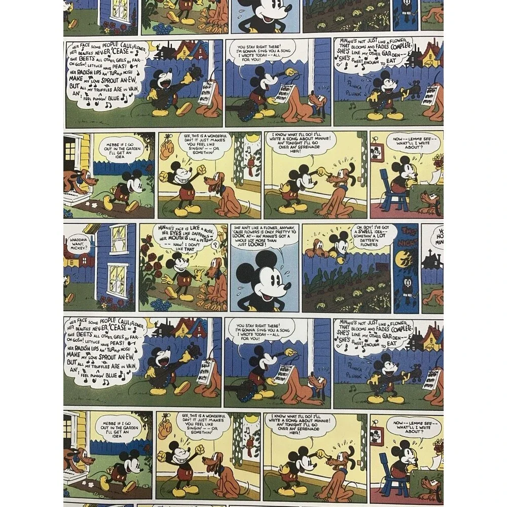 Vintage Imperial Mickey Mouse Wallpaper DFO59691, 20.5 Inches Wide X 11yds Long.